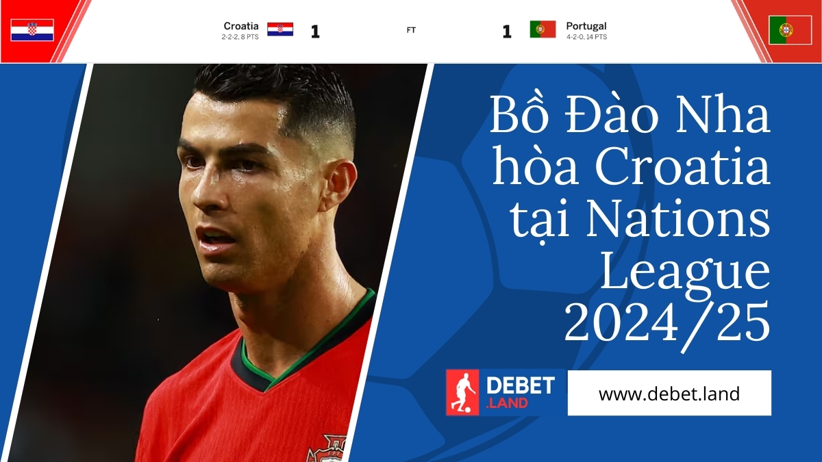 Bồ Đào Nha hòa Croatia tại Nations League 202425